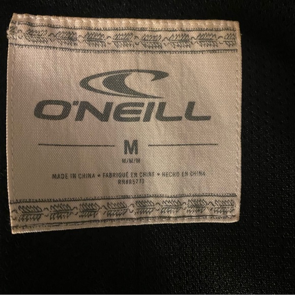 O'Neill Black Raincoat Lightweight Zip-Up M GUC - Picture 4 of 7